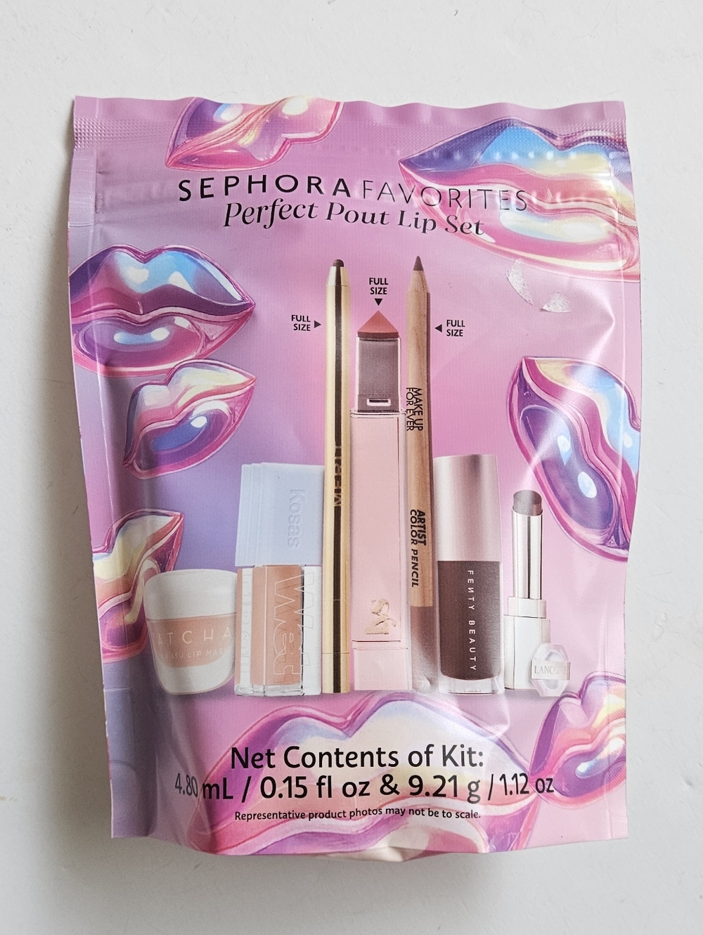 NWT 7 Sephora Favorites Lipstick Set Perfect Pout Lip Balm Gloss Liner Fenty Lip